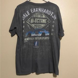 Hendrick Motorsports Dale Earnhardt Jr Gray Graphic Short Sleeve T-Shirt Mens XL